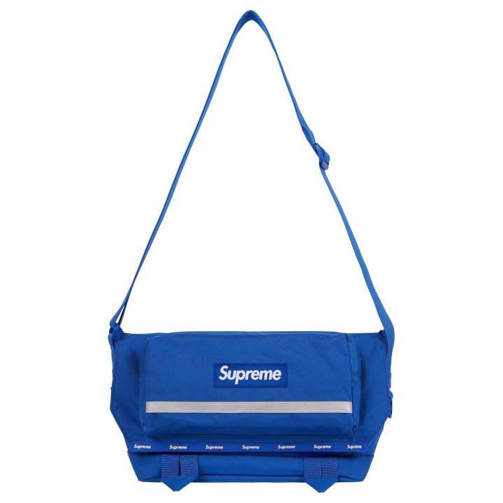 Supreme Supreme Nylon Messenger Bag, Crossbody Bag, Shoulder Bag Regular Unisex Blue/Black
