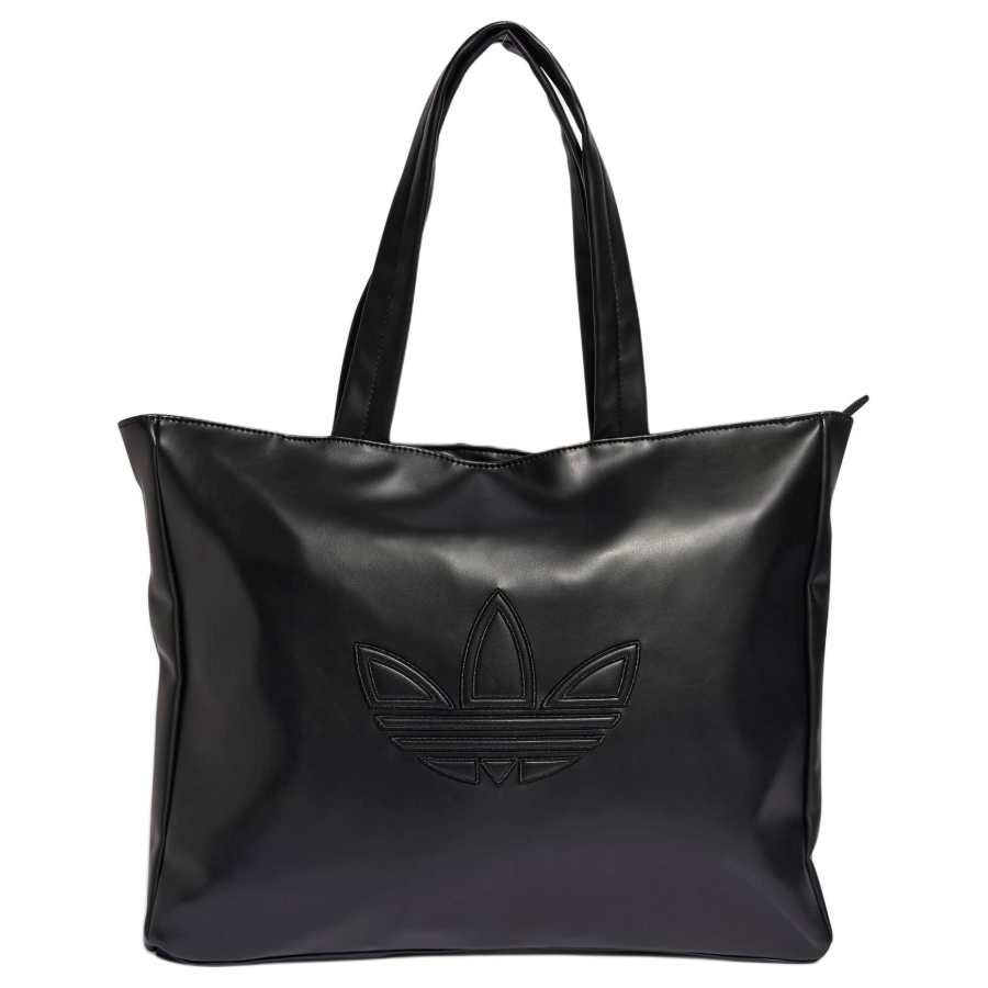 Adidas Originals Trefoil Recycled Polyester Tote Bag, Shopping Bag, Handbag, Shoulder Bag Regular Unisex Black