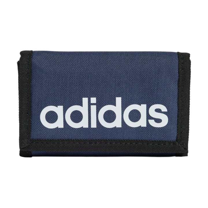 Adidas Adidas Recycled Polyester Canvas Wallet Unisex Dark Shadow Marine Blue & White