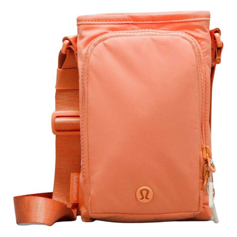 Lululemon Recycled Nylon Shoulder Bag, Crossbody Bag Unisex Coral Powder