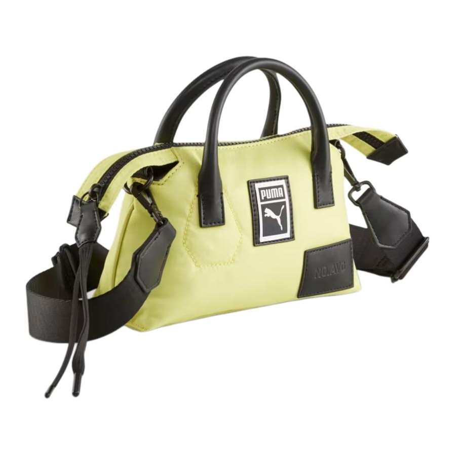 PUMA Polyester+Polyurethane Shoulder Bag, Crossbody Bag, Handbag Mini Women's Yellow Green
