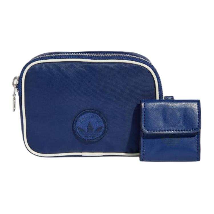 Adidas Originals Trefoil Polyester Crossbody Bag, Shoulder Bag Regular Unisex Dark Blue