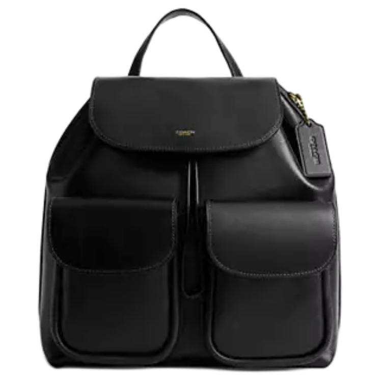 COACH COACH Crosby Grain Leather Backpack Large Women's Black
