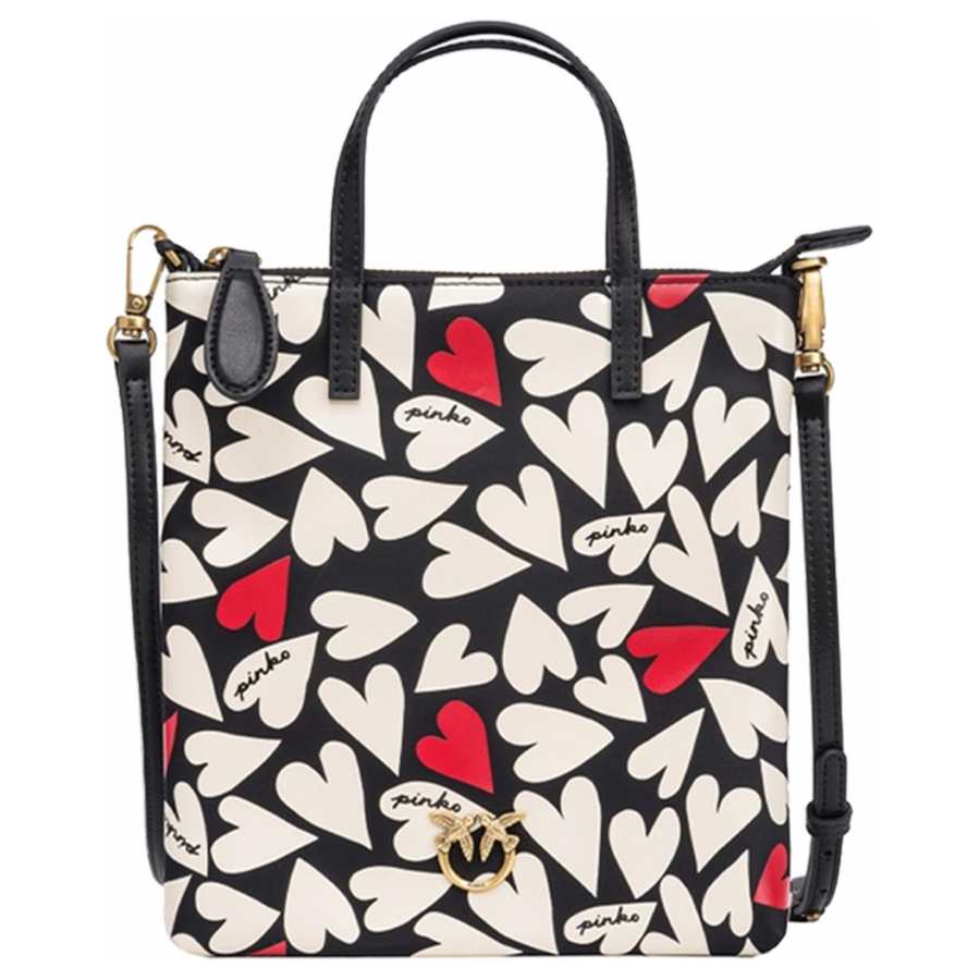 PINKO Polyester Crossbody Handbag Mini Women's Black