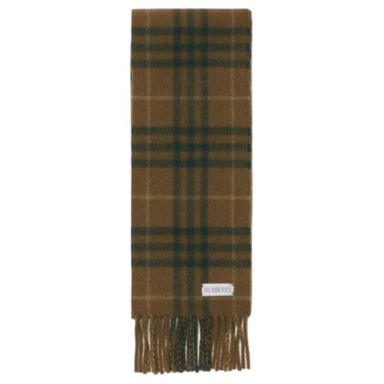 Burberry Plaid Cashmere Scarf