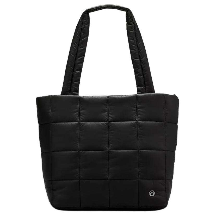 Lululemon Quilted Nylon Tote Bag, Shopping Bag, Handbag Regular Women's Black