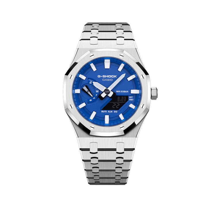 CASIO CASIO Unisex Liquid Crystal/Analog Dual Display Series 41mm Blue Watch
