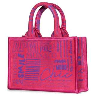 Apm Monaco Canvas Bag, Tote Bag, Shopping Bag, Handbag Mini Women's Pink