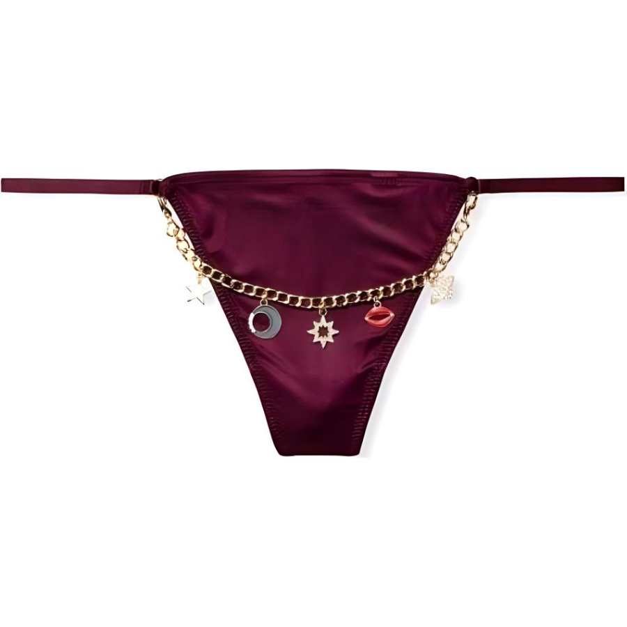 Victoria's Secret Thong Women's 1 Pack Burgundy