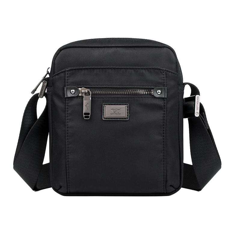 SEPTWOLVES Oxford Shoulder Bag, Crossbody Bag Men's Black/Blue