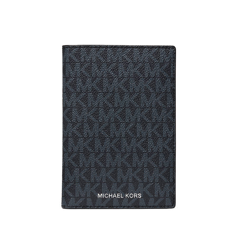 MICHAEL KORS Gifting Artificial Leather Card Holder Clutch Wallet Men's Dark Blue