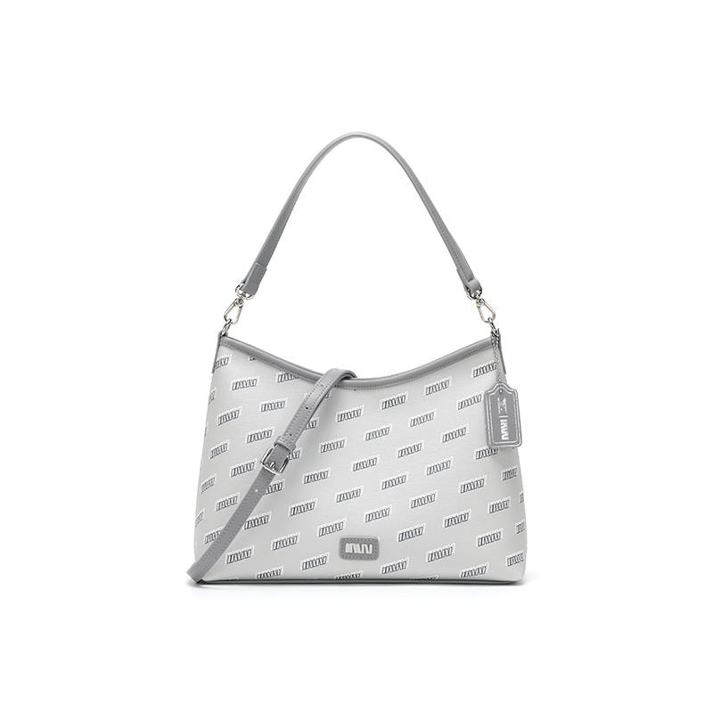 SEPTWOLVES Minimalist Style PVC Crossbody Bag, Shoulder Bag Regular Women's Gray