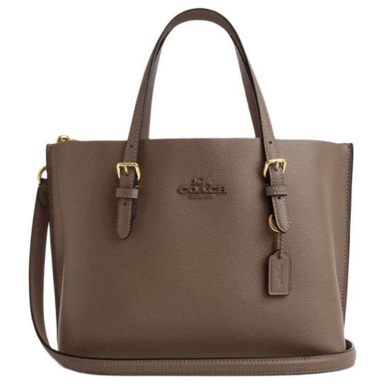 COACH Mollie Cow Split Leather Tote Bag, Shopping Bag, Shoulder Bag, Crossbody Bag, Handbag 25 Women's Brown