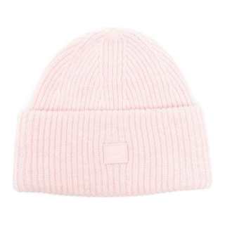 Acne Studios Logo Patch Ribbed Beanie