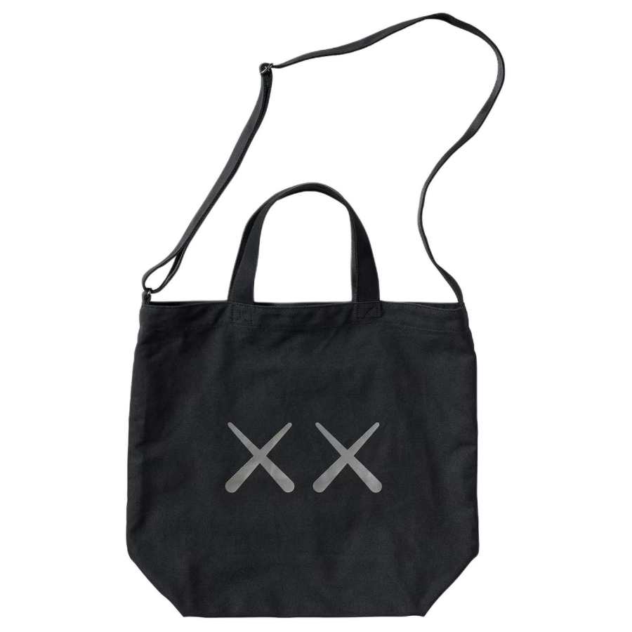 UNIQLO Cotton Shoulder Bag, Crossbody Bag, Handbag Regular Men's Black