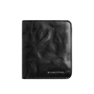 Sharkborough Tree Gum Vegetable Tanned Cow Leather Wallet, Card Holder Regular Unisex Graphite Black/Sunset Yellow