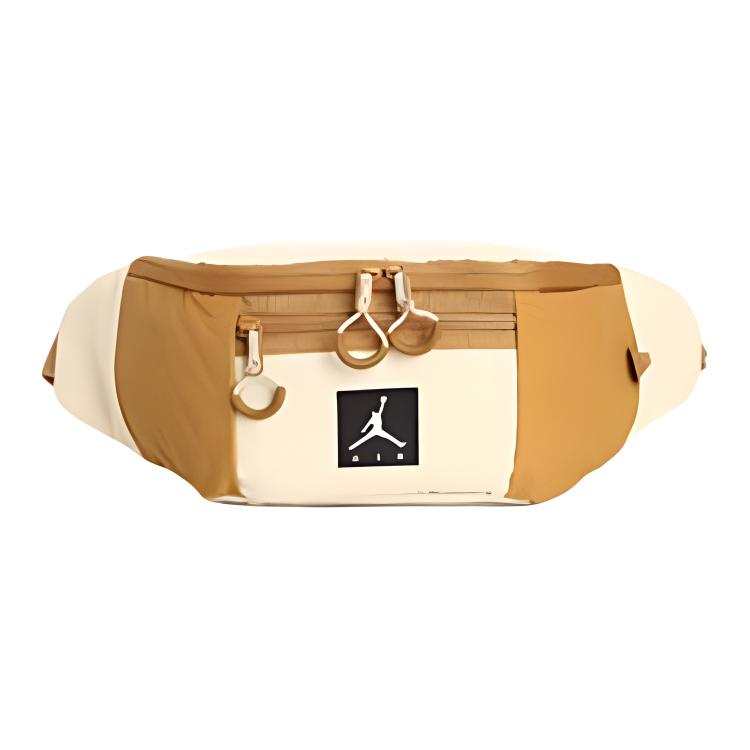 Jordan Jordan Polyester Shoulder Bag, Crossbody Bag Regular Unisex Khaki & Light Rosewood Umber