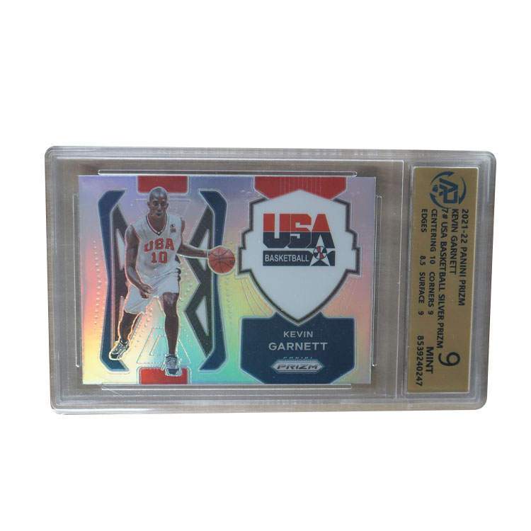 PANINI 2021 22 Prizm Kevin Garnett, United States National Team, Topps, Holographic Card, 9 Points Graded Cards 1 Pc