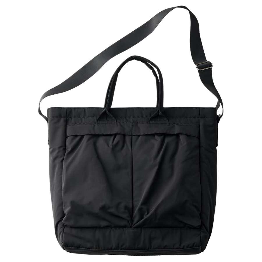 UNIQLO Polyester Shoulder Bag, Crossbody Bag, Handbag Unisex Black