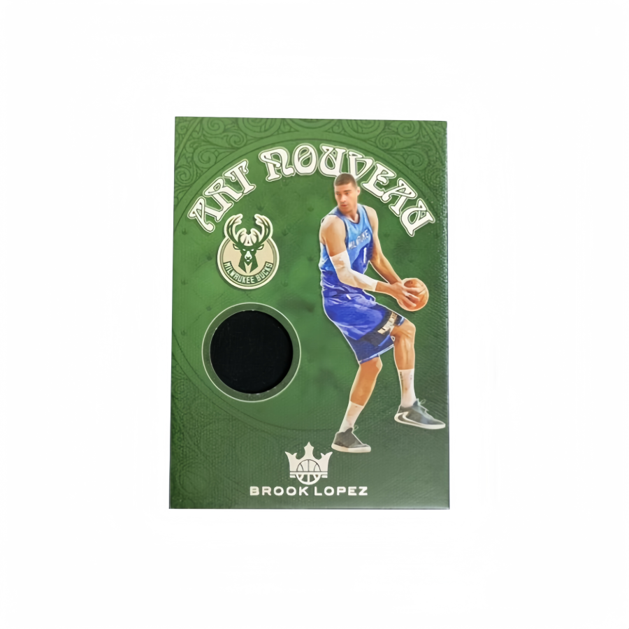 PANINI Brook Lopez 2020 21 Brook, Lopez, Bucks, Game Used Jersey, Autographed, Card, Collectible Pass Sports Cards 1 Pc