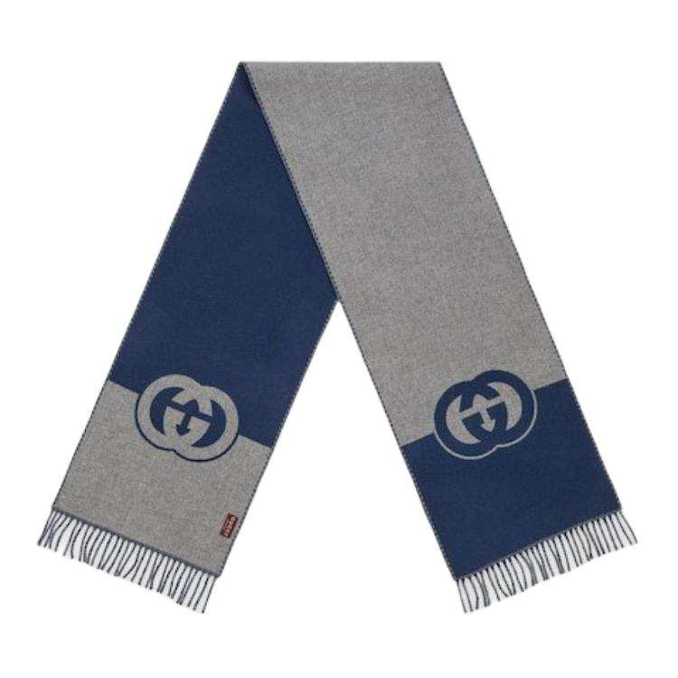 GUCCI GUCCI Interlocking G Intarsia Scarf