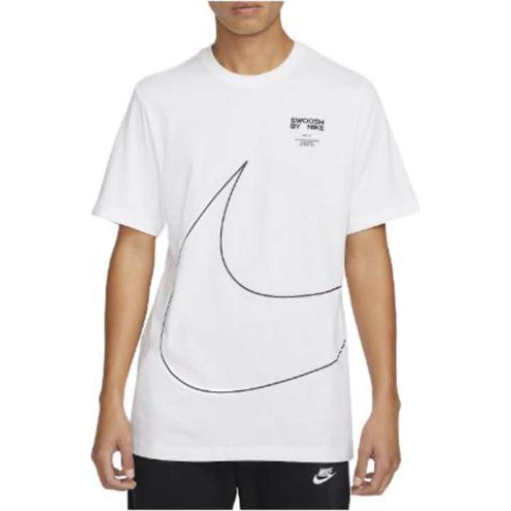 Nike Nike T Shirts Men's Bright White Crew Neck Moderate Straight Fit