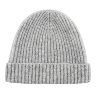 Nice Rice Wool, Polyester Beanies Unisex Smoke Gray/Coal Black