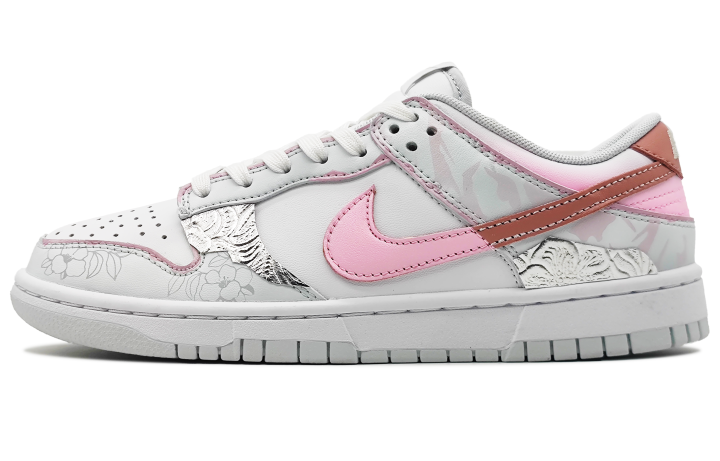 Nike Nike Dunk Abrasion Resistant Low top Skateboard Shoes Unisex Light Pink