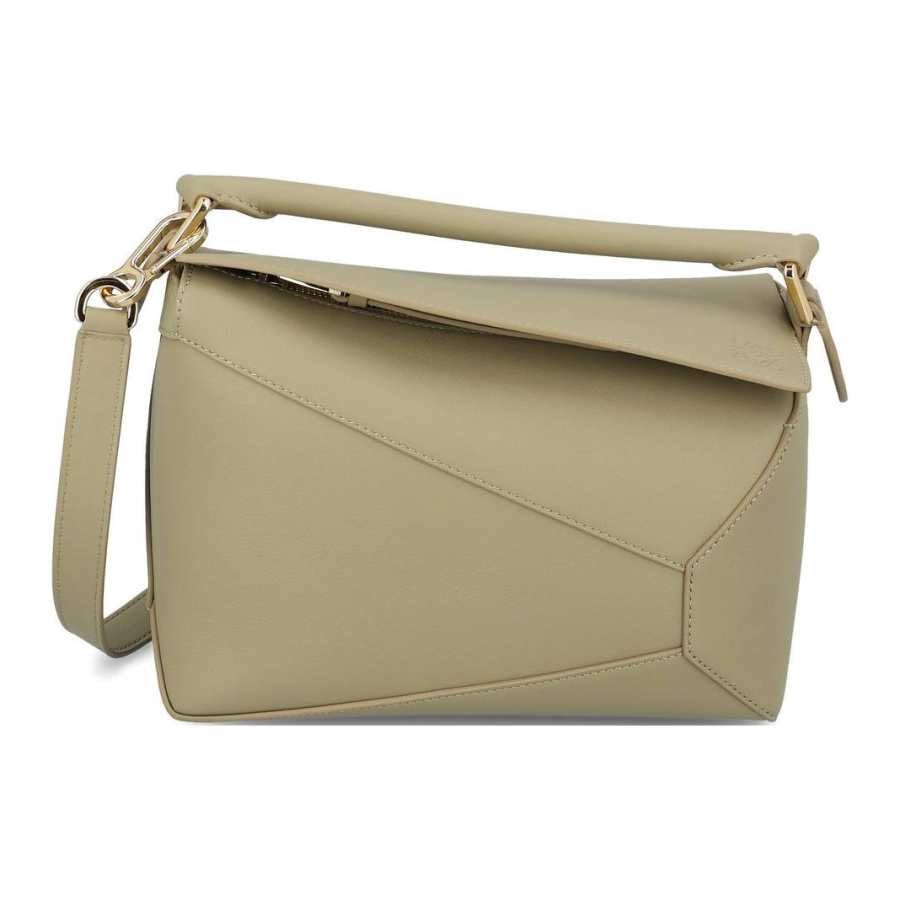 LOEWE Calfskin Crossbody One Shoulder Handbag Small Women's Green