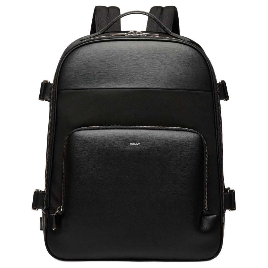 BALLY BALLY Grain Calfskin Backpack Men's Black