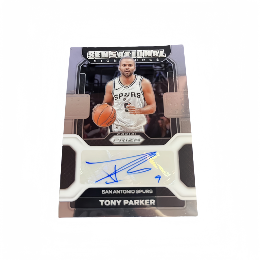 PANINI Tony Parker Spurs 21 22 PRIZM Signature Player Card, Card Product Pass Sports Cards 1 Pc
