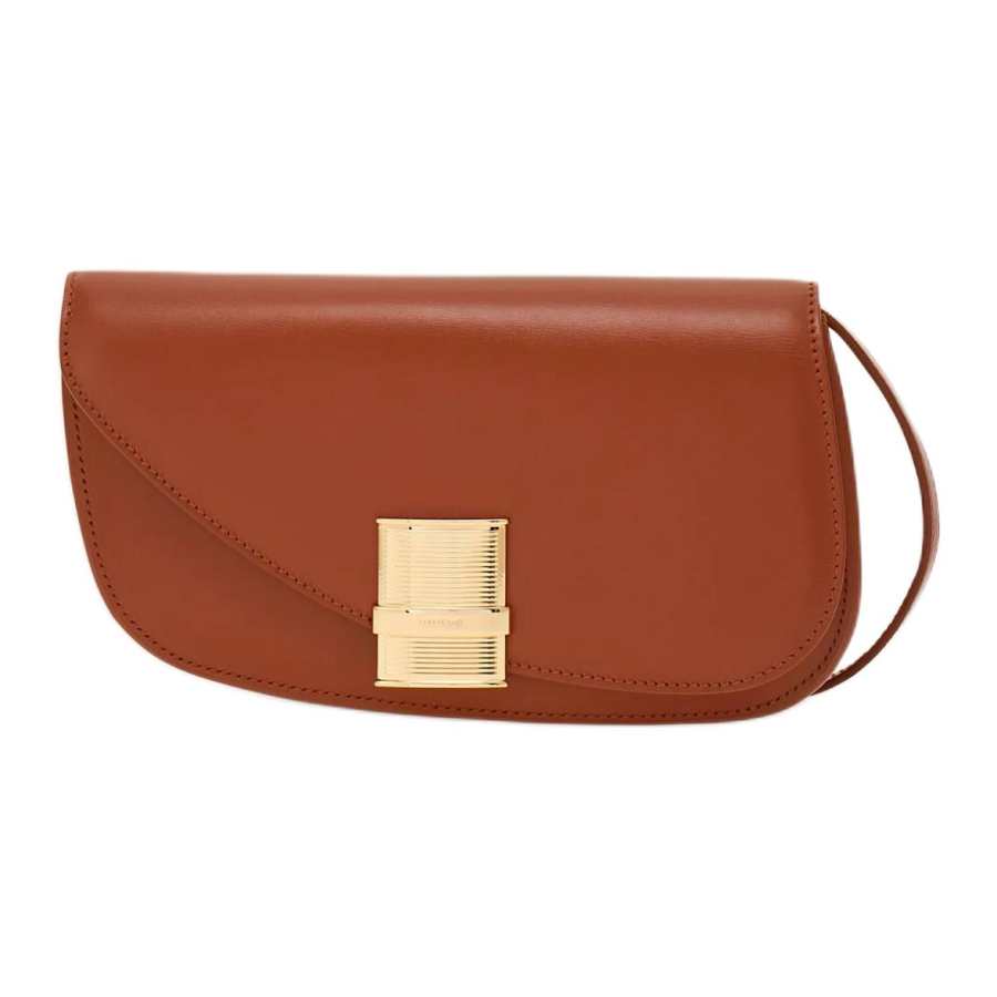 FERRAGAMO Palmellato Cow Leather Handbag, Shoulder Bag Mini Women's Brown