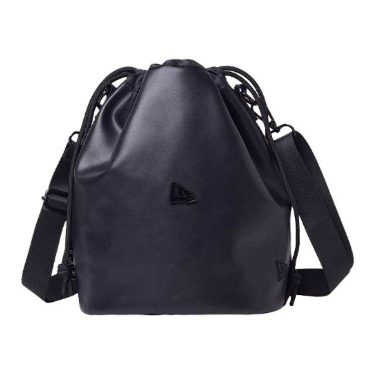 New Era Pu Bucket Bags Crossbody Bag, Shoulder Bag Regular Unisex Black