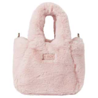 Nerdy Polyester Tote Bag, Shopping Bag, Shoulder Bag, Handbag Women's Light Pink