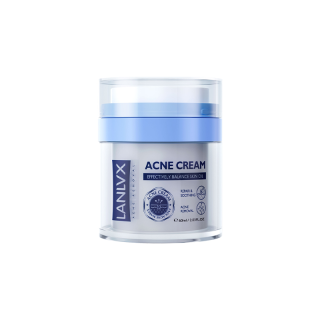 LANLVX UK Azelaic Acid Acne Treatment Small Blue Can, Acne Scar Lightening Repair Pits Cream Soothing 60ml