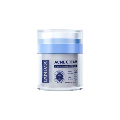 LANLVX UK Azelaic Acid Acne Treatment Small Blue Can, Acne Scar Lightening Repair Pits Cream Soothing 60ml