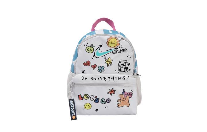 Nike Nike Fabric Backpack Regular Kids' Gray White