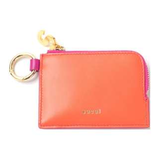 Sacai Leather Key Pouch Women's Orange & Pink