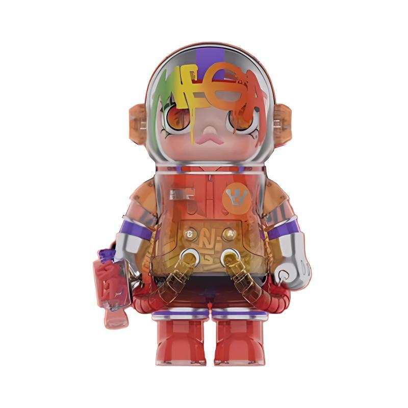 POP MART x Solestage 400% Molly MEGA SPACE Astronaut, Los Angeles Sunset Glow Refined Trendy Figures