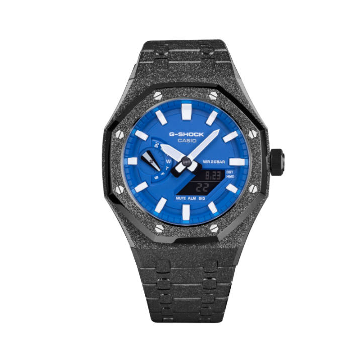 CASIO CASIO Unisex Liquid Crystal/Analog Dual Display Series 44.5mm Blue Watch