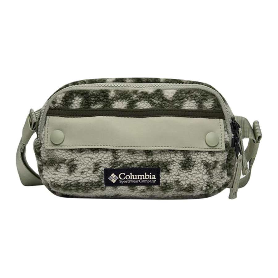 Columbia 1L One Shoulder Crossbody Fanny Pack Outdoor Bag Fabric Army Green Unisex
