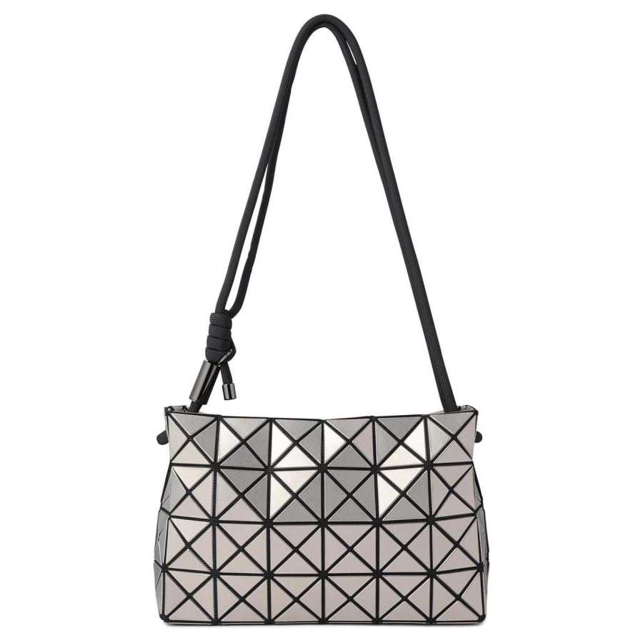 ISSEY MIYAKE Polyvinyl Chloride Resin Tote Bag, Shopping Bag, Portable Crossbody Bag, Shoulder Bag Women's Silver
