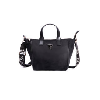 GUESS Nylon Tote One Shoulder Handbag Women's Black