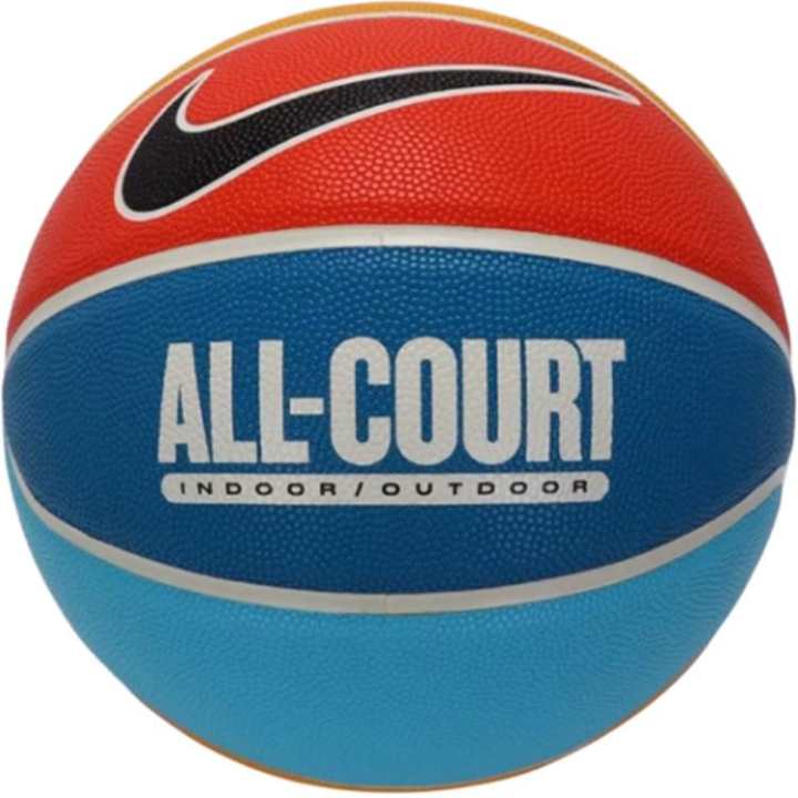Nike Nike China Mainland Version Artificial Leather Basketball Blue Orange Yellow Size 7 Training Unisex