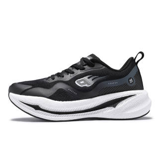Keep Beat Physical Fitness Test Slip Resistant Abrasion Resistant Low top Marathon Running Shoes Unisex Black White
