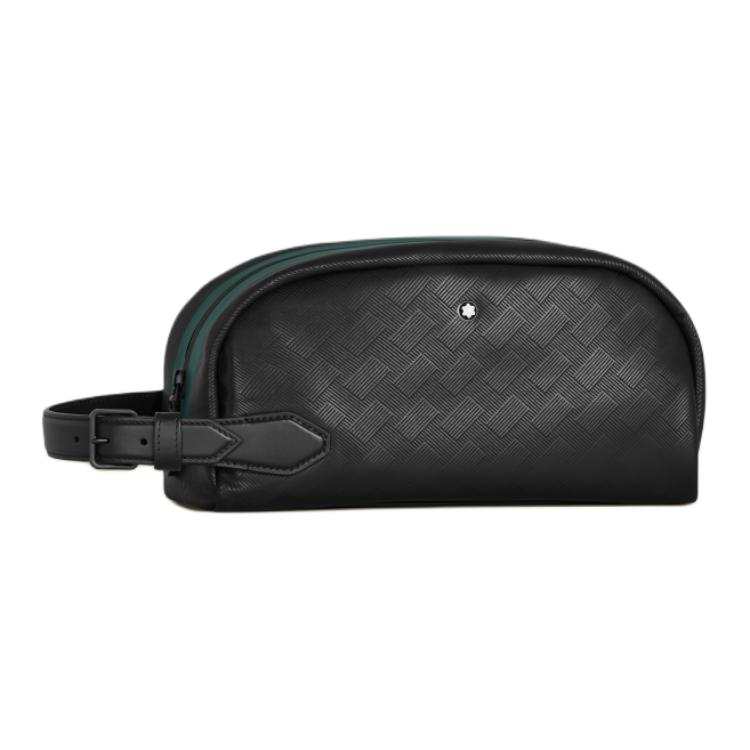 MONTBLANC Cow Leather Toiletry Bag Men's Black