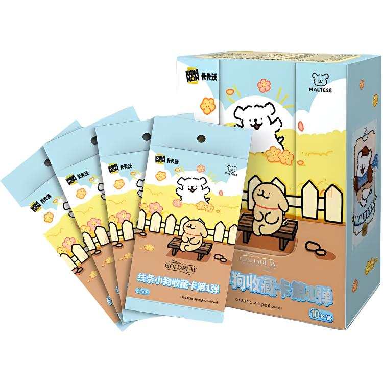 KAKAWOW GOLDPLAY Maltese Collectible Card Set 1 IP / Anime Cards 10 Pack/Box