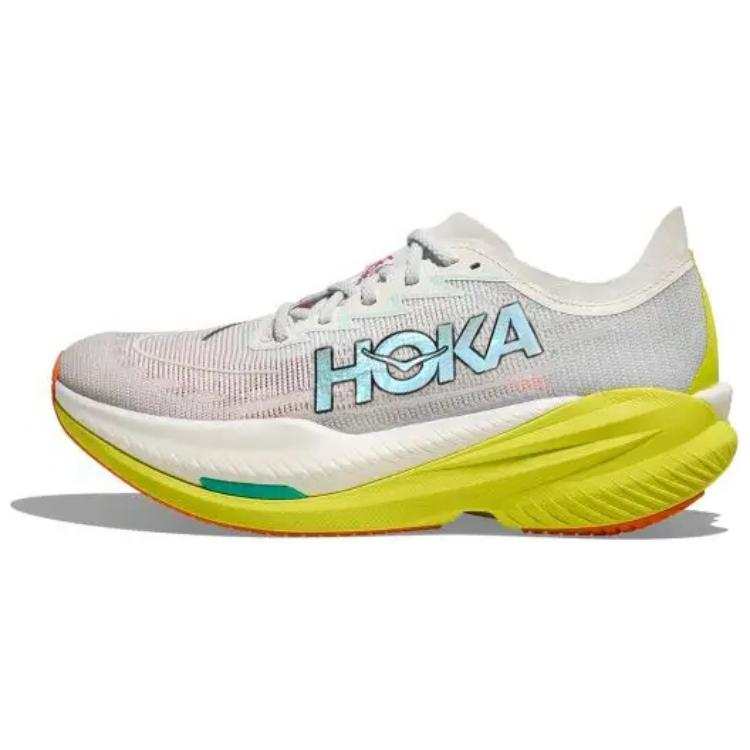 HOKA ONE ONE Mach X Slip Resistant Abrasion Resistant Low top Running Shoes Men's Gray