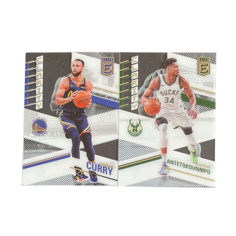 PANINI 2021 22 Elite, Curry+Letter Bro, Film Insert, Transparent, Player Card, Card Product Access Sports Cards 2 Pcs