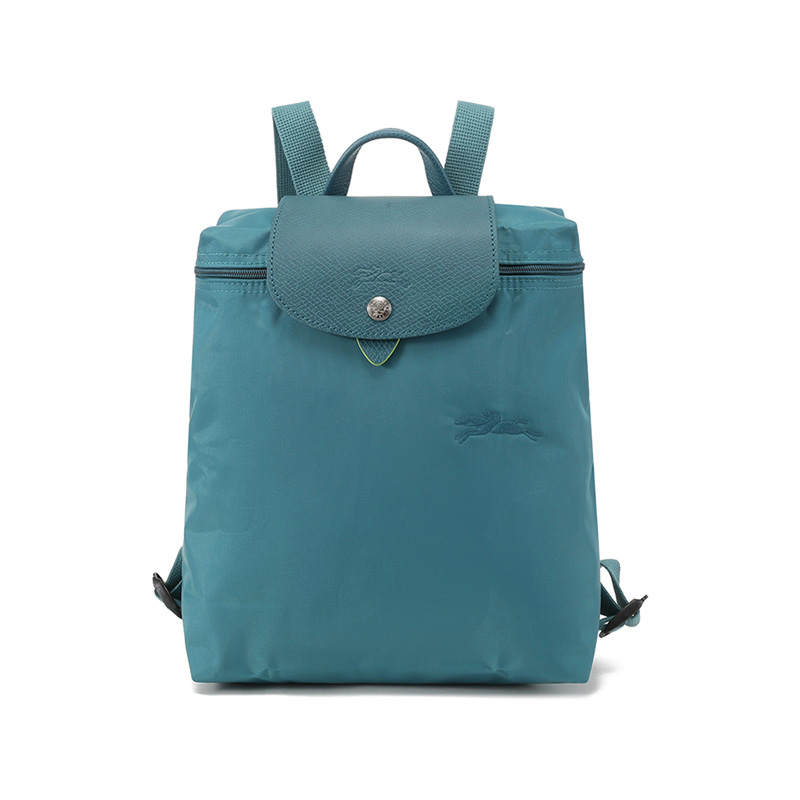 LONGCHAMP Le Pliage Green Recycled Canvas Backpack Women's Peacock Blue